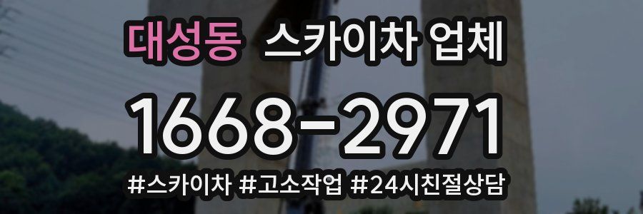 대성동 스카이차 업체