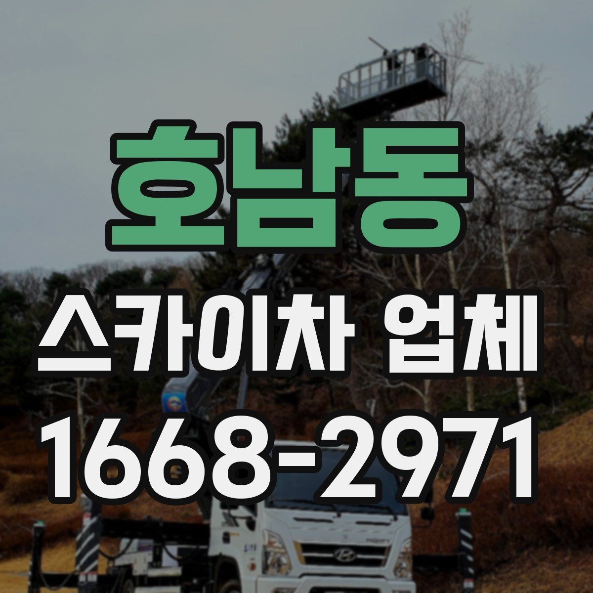 호남동 스카이차 업체