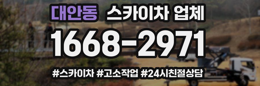 대안동 스카이차 업체