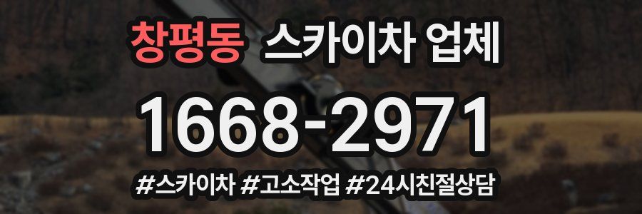 창평동 스카이차 업체