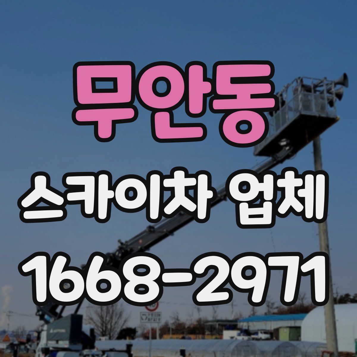 무안동 스카이차 업체