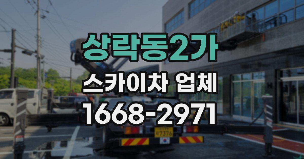 상락동2가 스카이차 업체