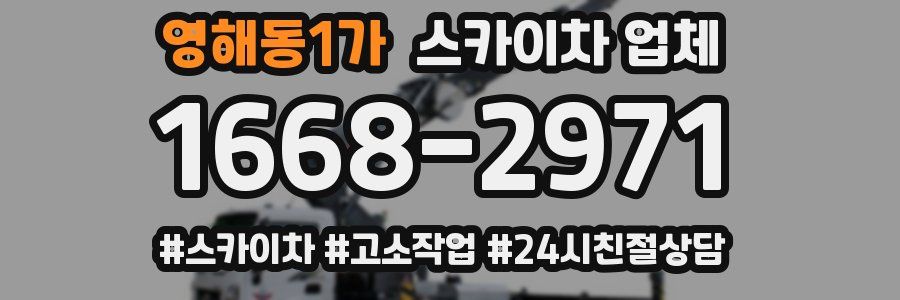 영해동1가 스카이차 업체