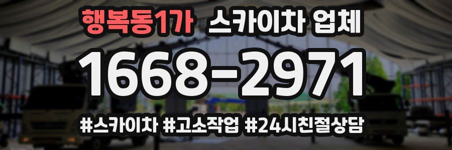 행복동1가 스카이차 업체