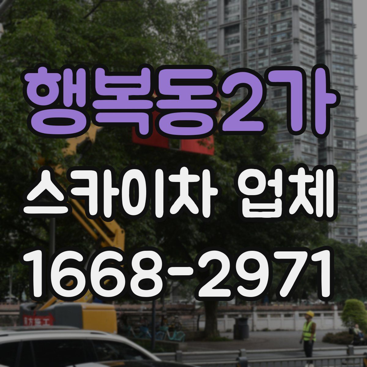 행복동2가 스카이차 업체