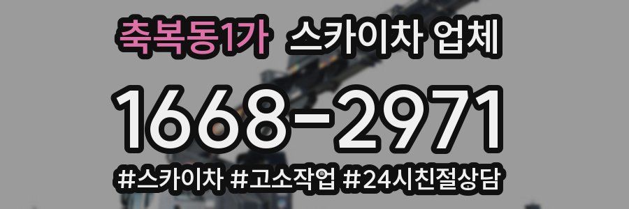 축복동1가 스카이차 업체