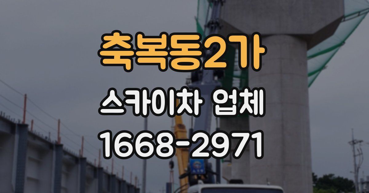 축복동2가 스카이차 업체