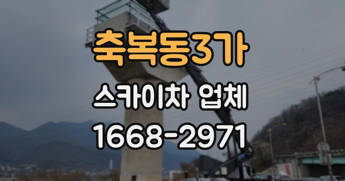 축복동3가 스카이차 업체
