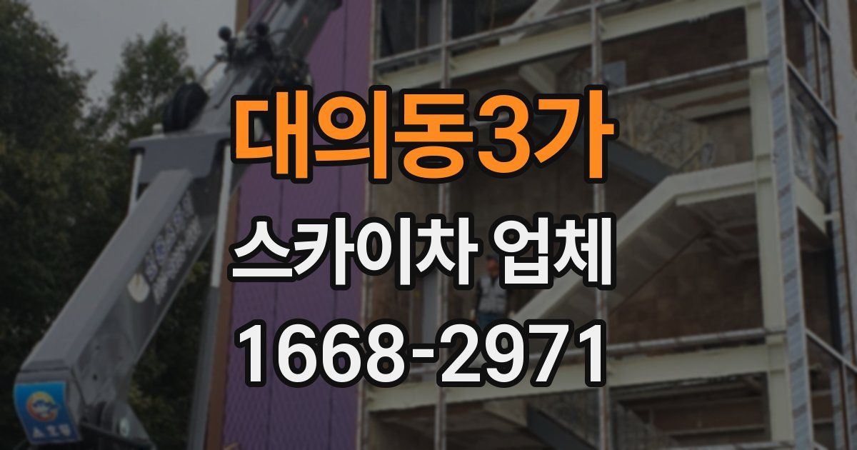 대의동3가 스카이차 업체