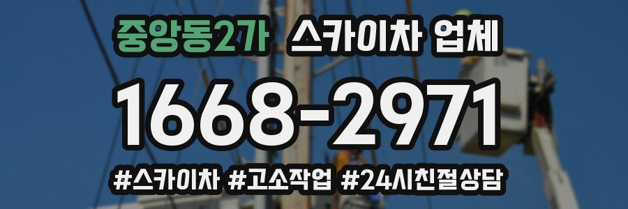 중앙동2가 스카이차 업체