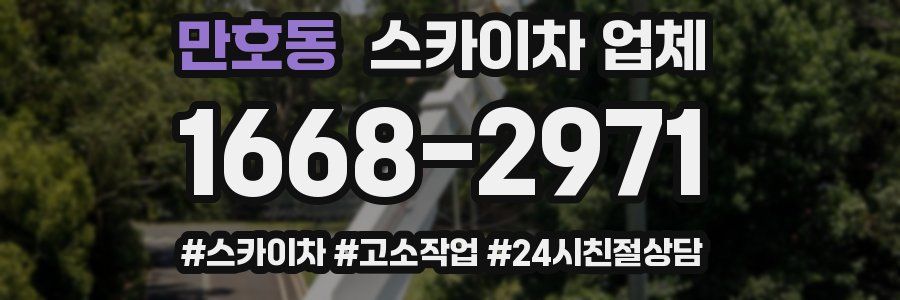 만호동 스카이차 업체