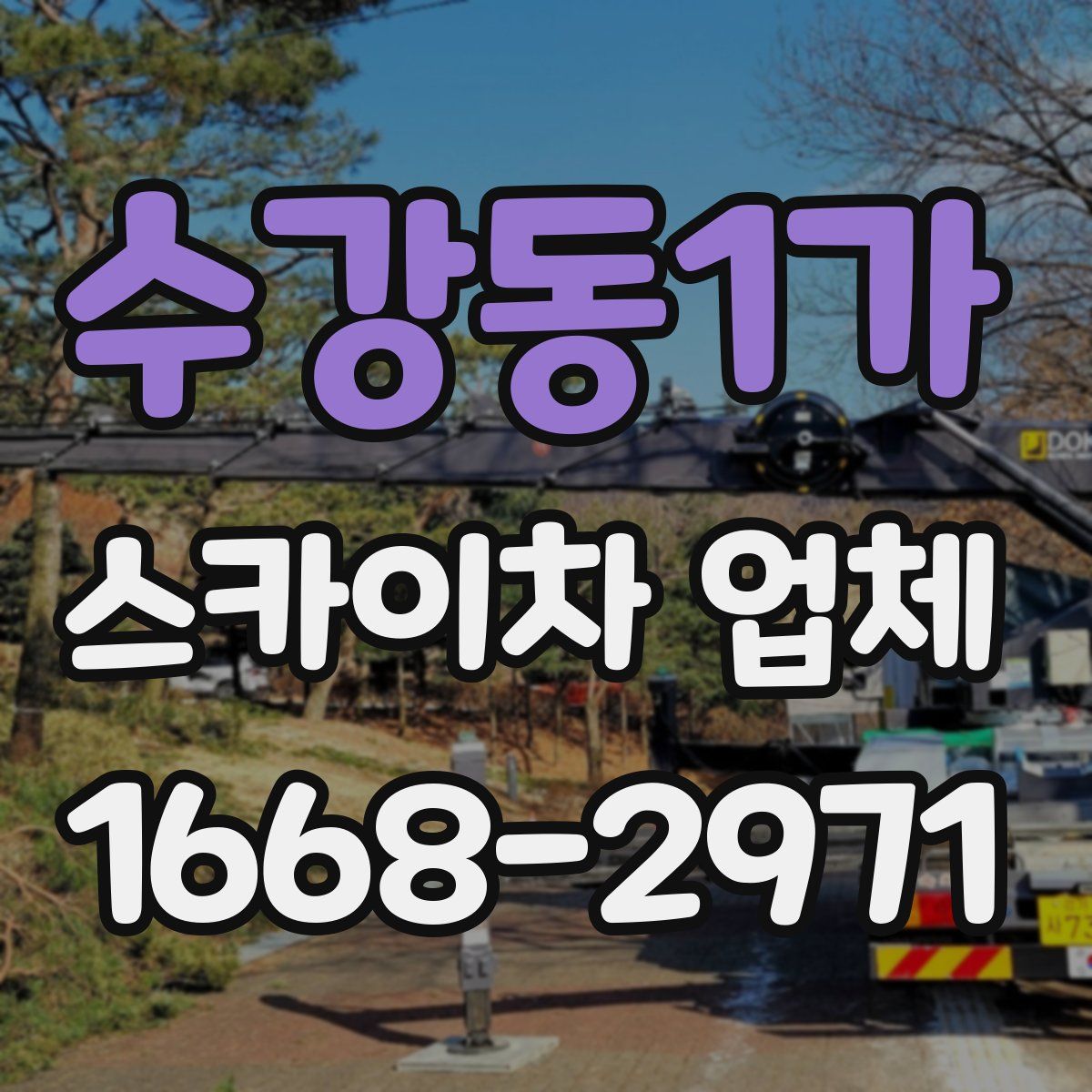 수강동1가 스카이차 업체