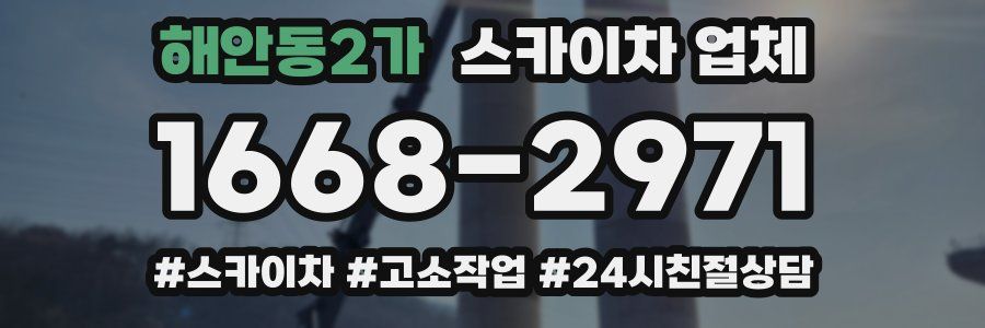 해안동2가 스카이차 업체