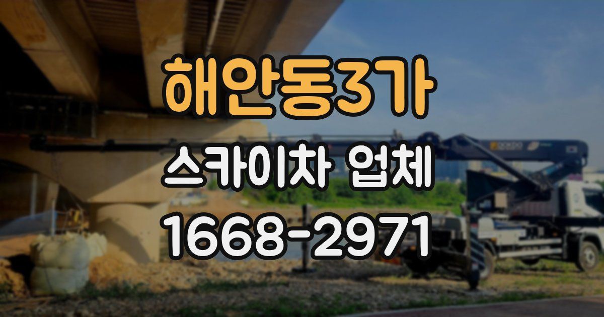 해안동3가 스카이차 업체