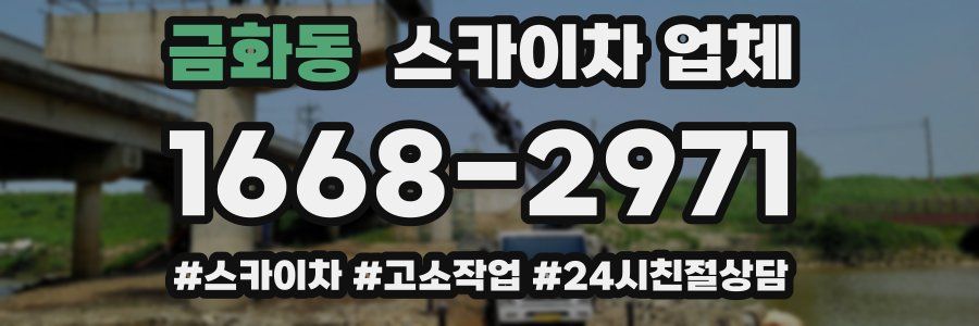 금화동 스카이차 업체