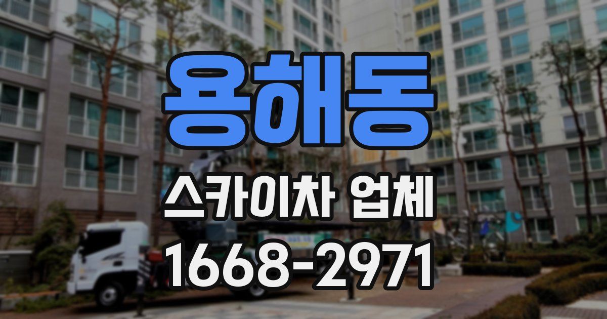 용해동 스카이차 업체