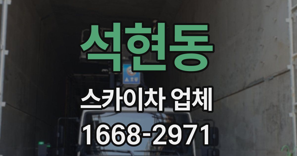석현동 스카이차 업체