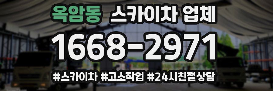옥암동 스카이차 업체
