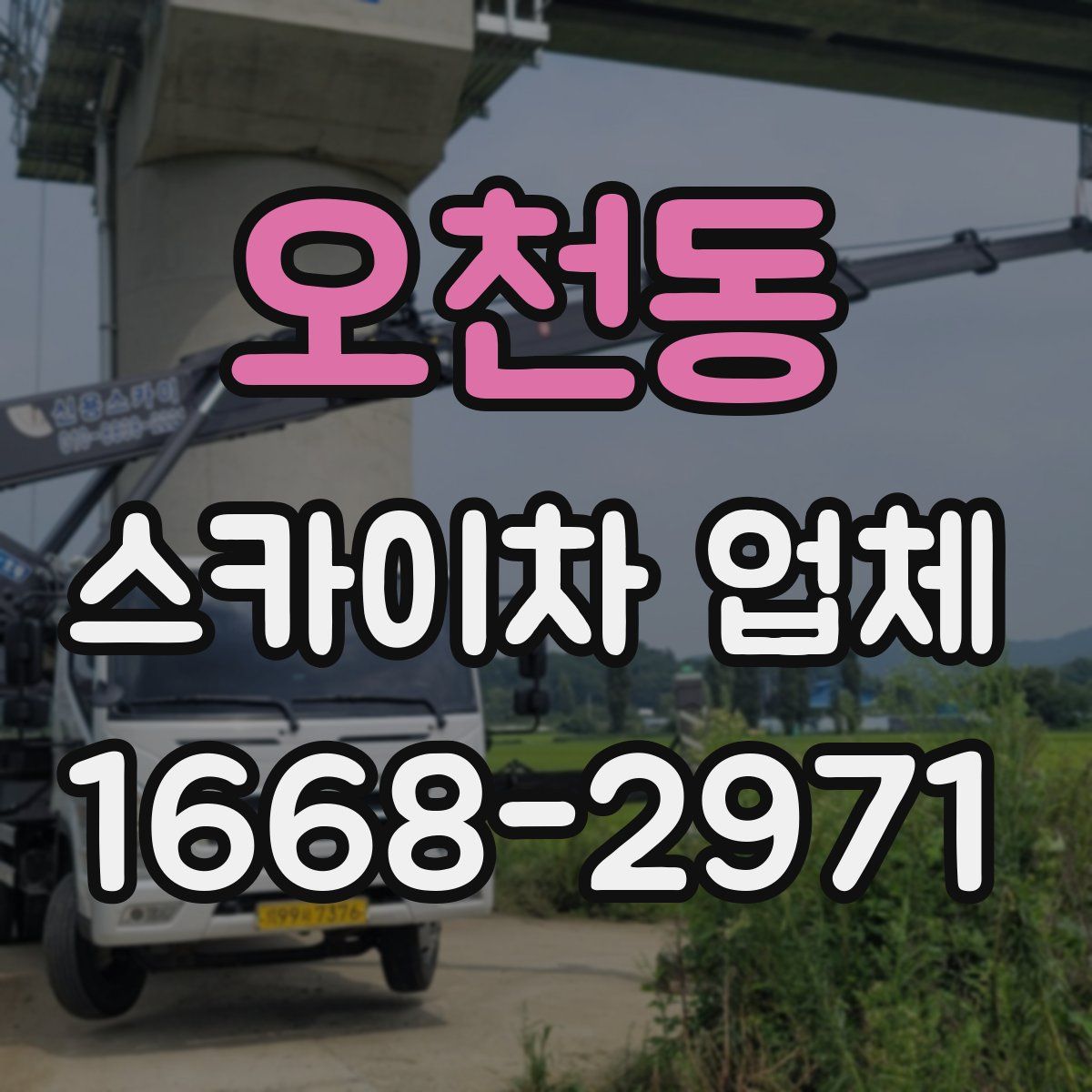 오천동 스카이차 업체
