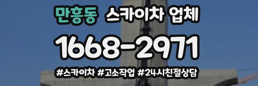 만흥동 스카이차 업체
