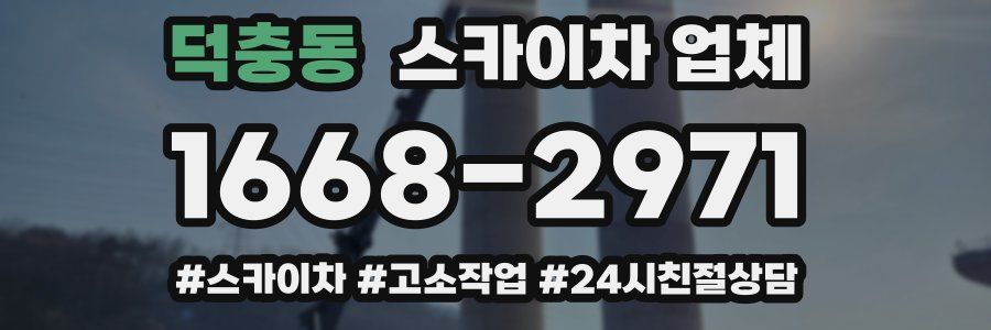 덕충동 스카이차 업체