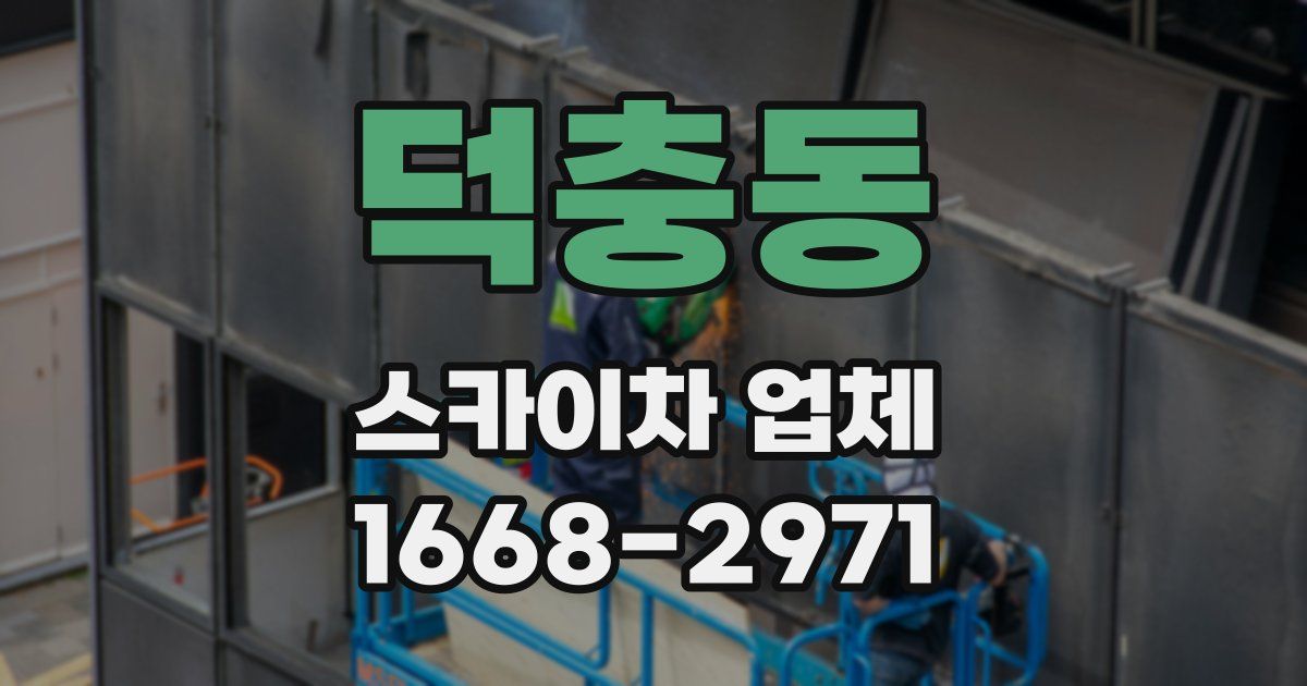 덕충동 스카이차 업체
