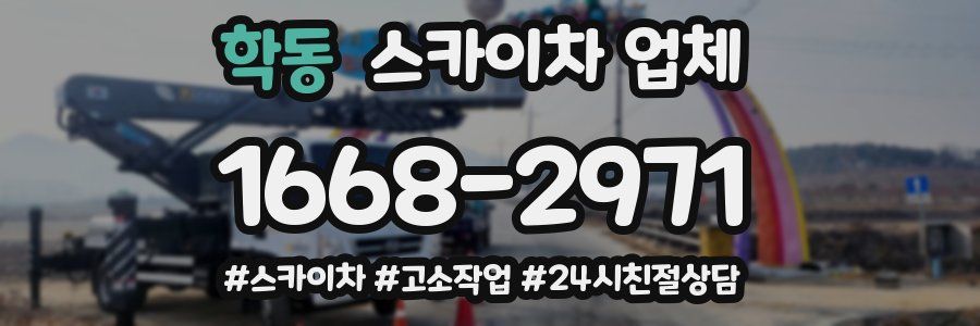 학동 스카이차 업체