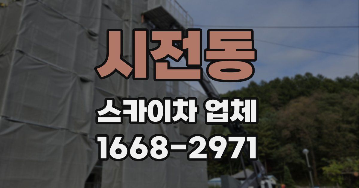 시전동 스카이차 업체
