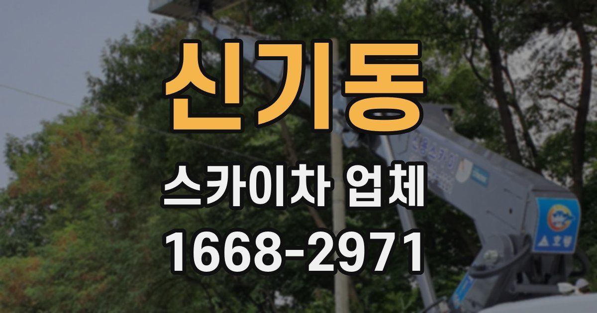 신기동 스카이차 업체