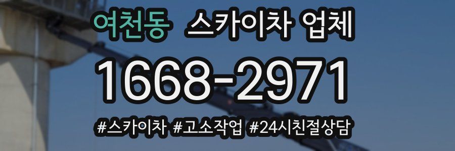 여천동 스카이차 업체