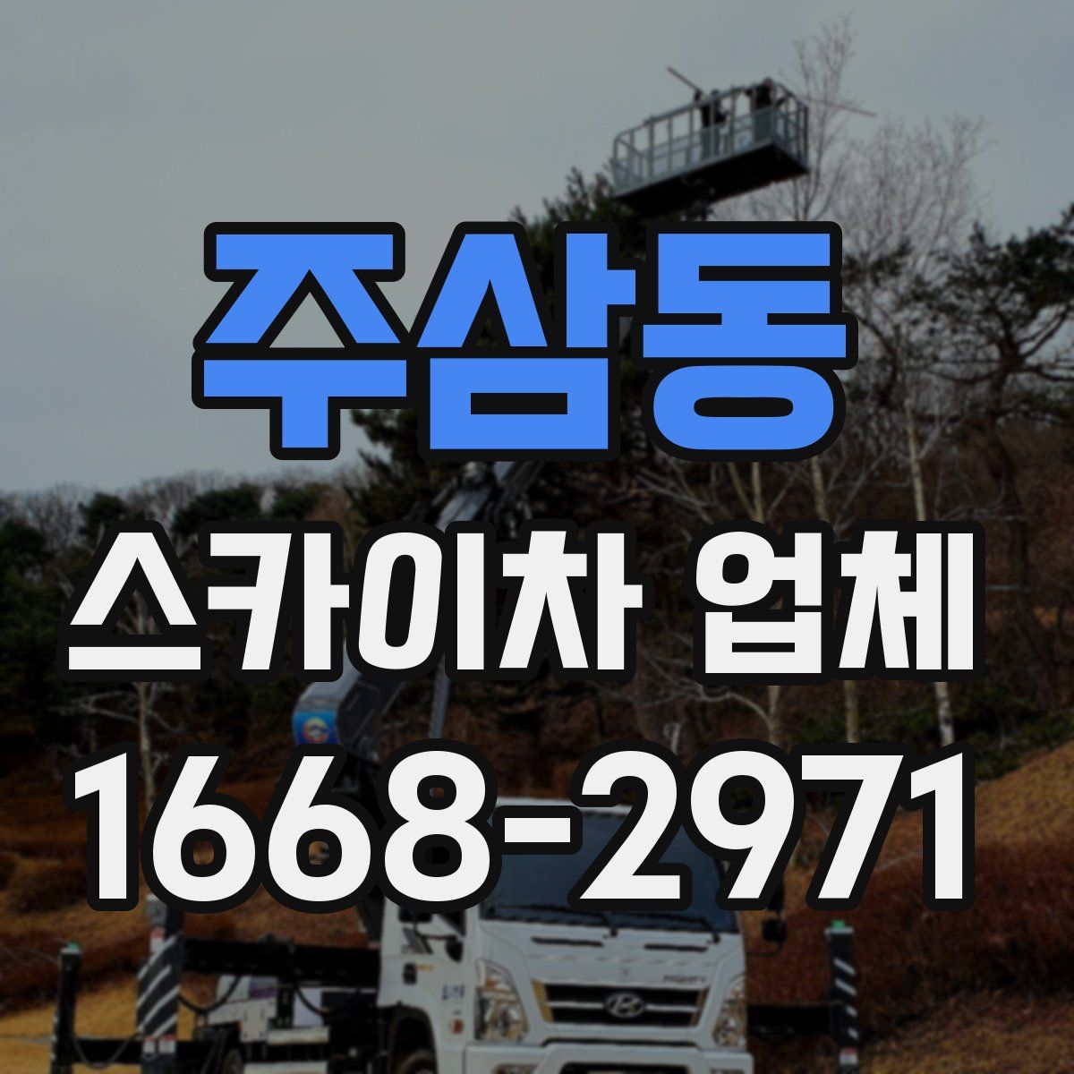 주삼동 스카이차 업체