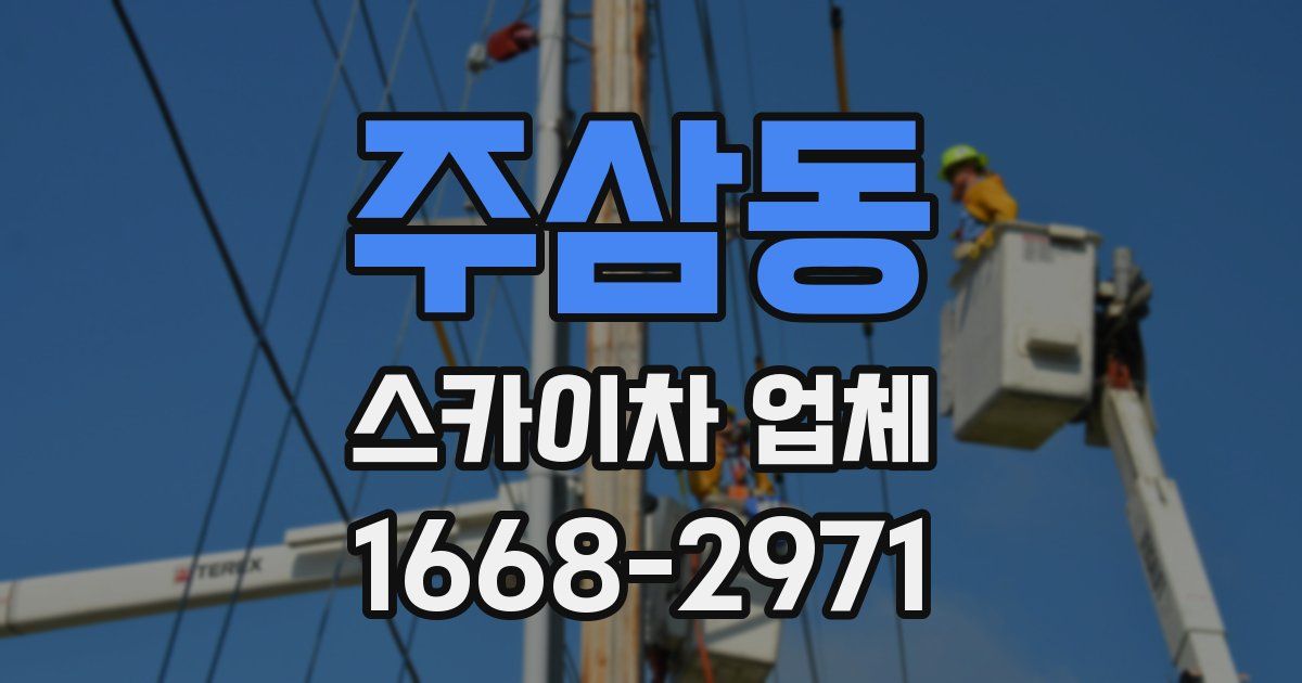주삼동 스카이차 업체