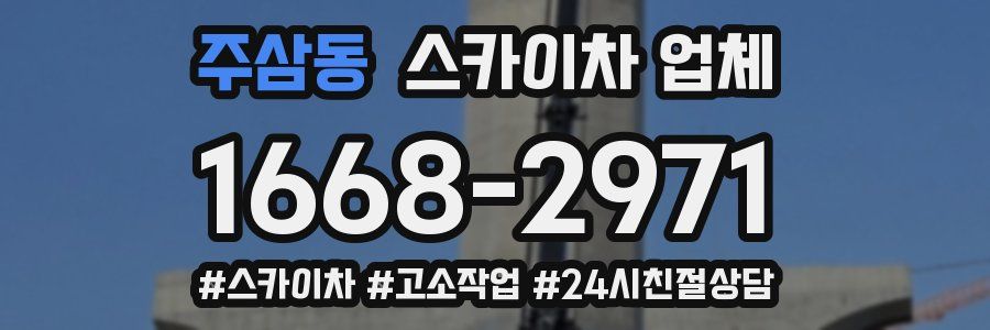 주삼동 스카이차 업체