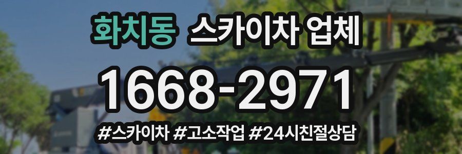 화치동 스카이차 업체