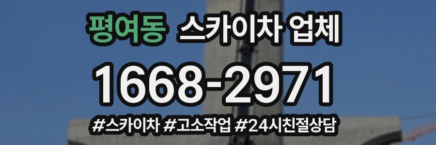 평여동 스카이차 업체