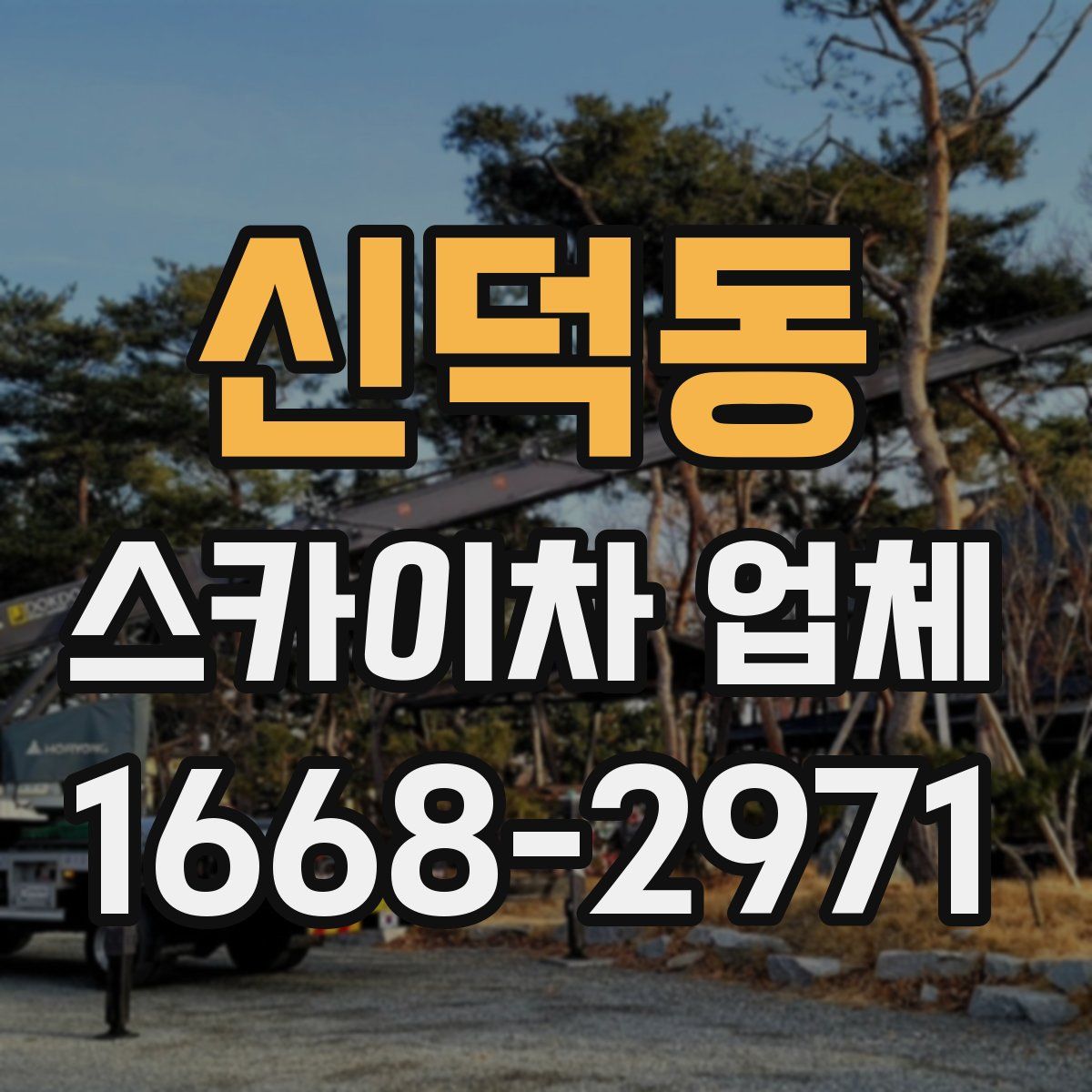 신덕동 스카이차 업체