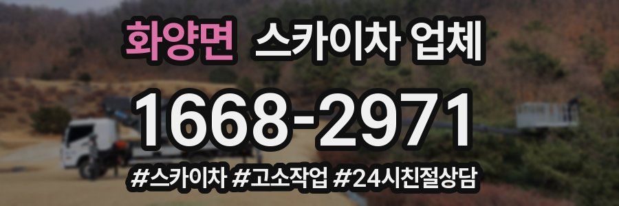화양면 스카이차 업체