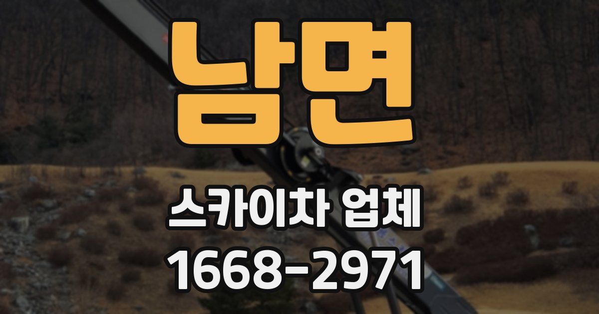 남면 스카이차 업체
