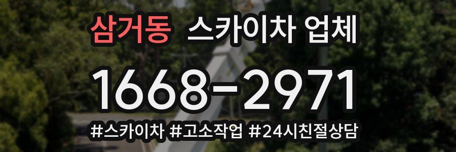 삼거동 스카이차 업체