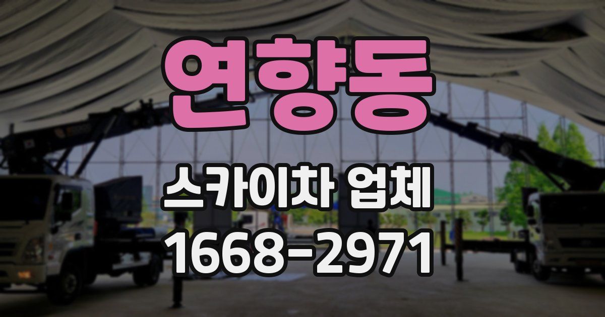 연향동 스카이차 업체