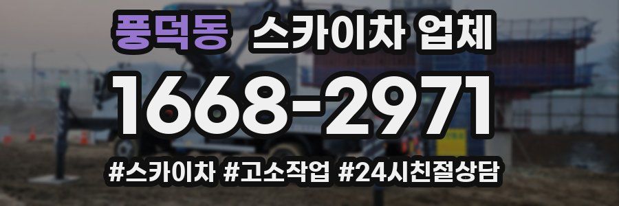 풍덕동 스카이차 업체