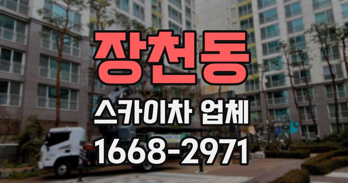 장천동 스카이차 업체