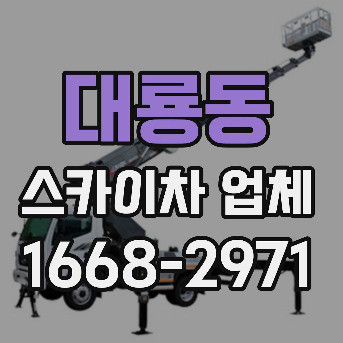 대룡동 스카이차 업체