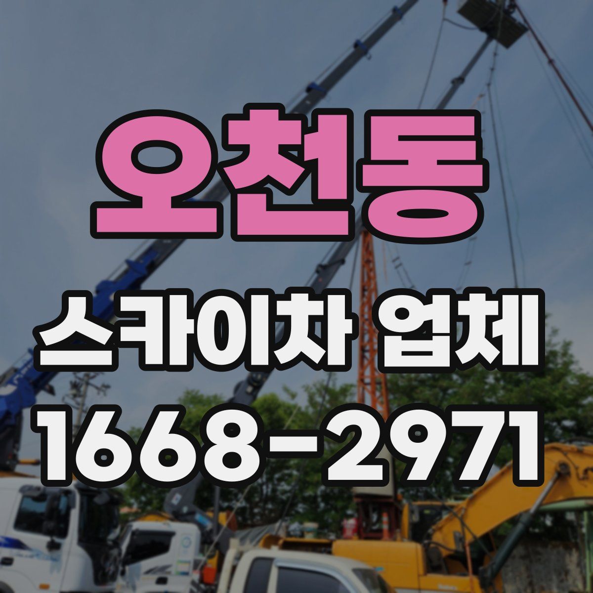 오천동 스카이차 업체