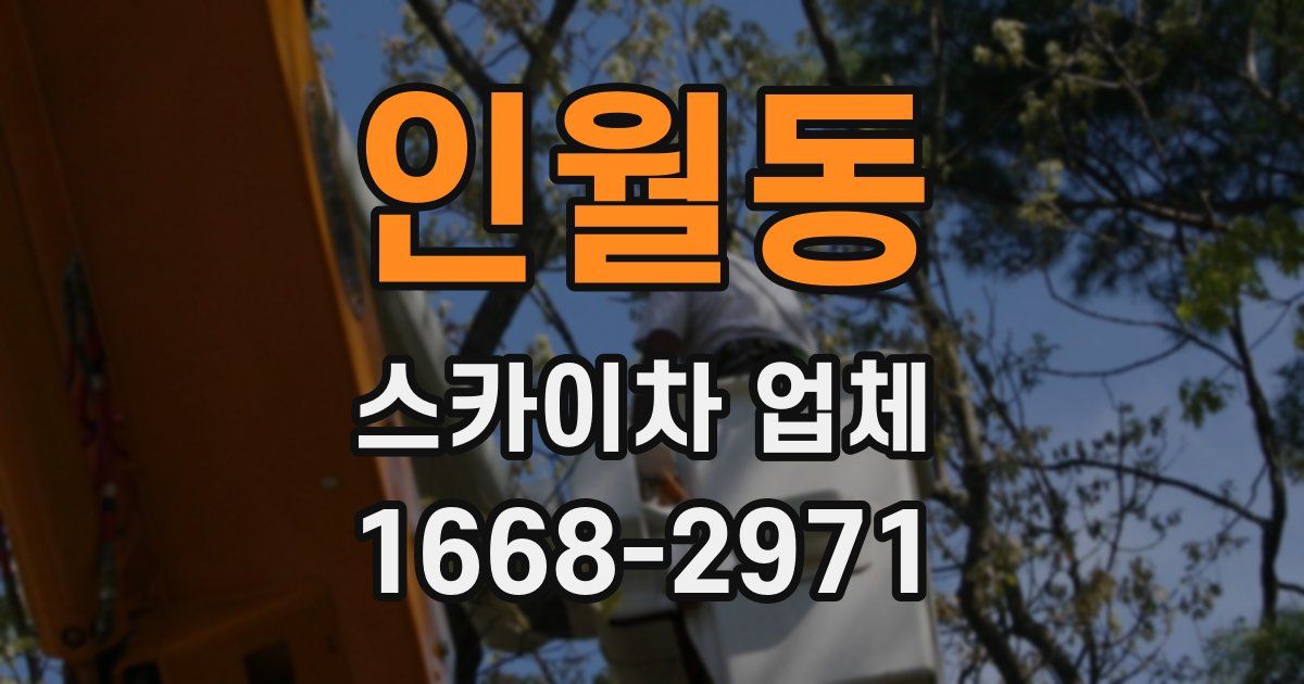 인월동 스카이차 업체