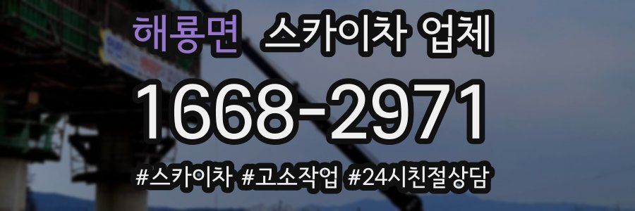 해룡면 스카이차 업체
