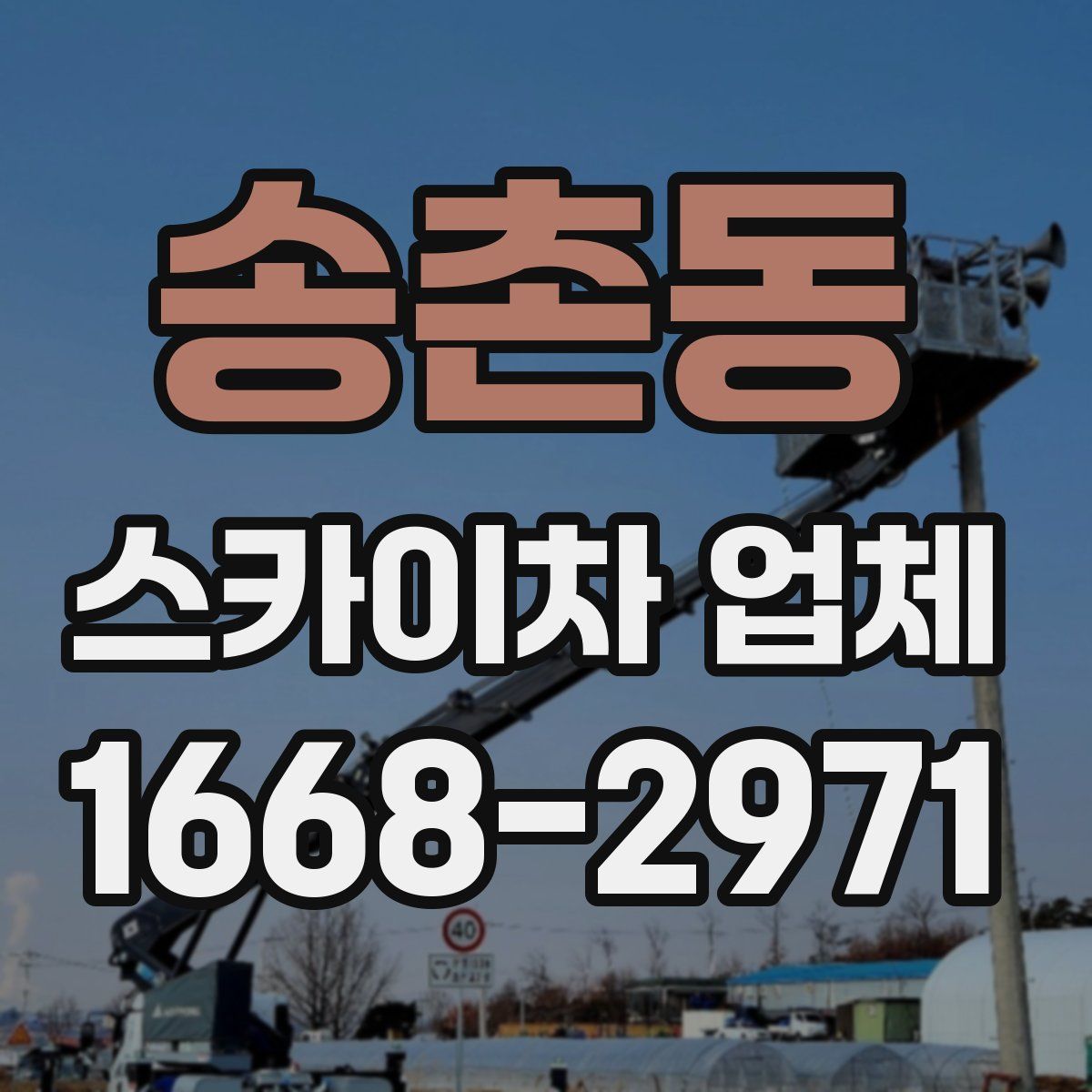 송촌동 스카이차 업체