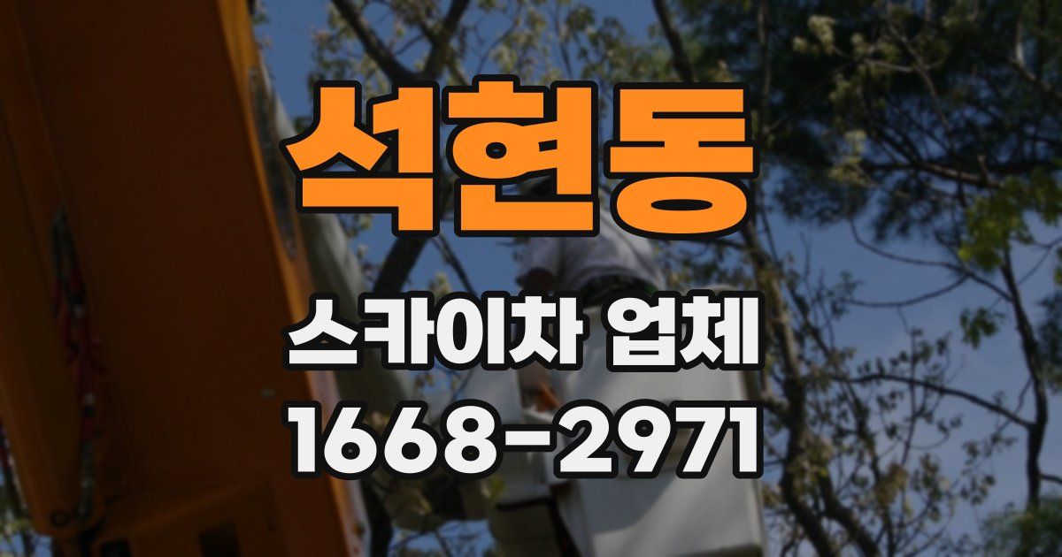 석현동 스카이차 업체