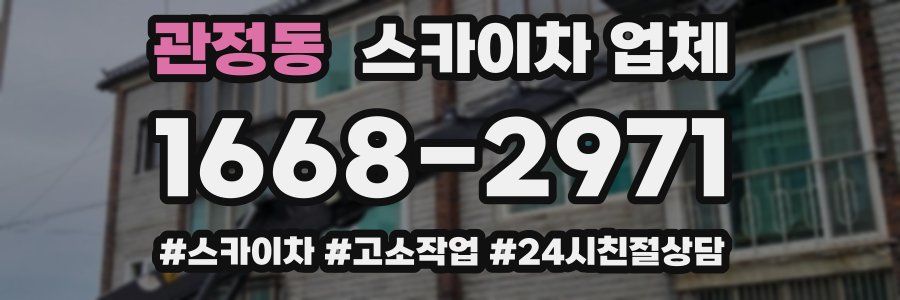 관정동 스카이차 업체