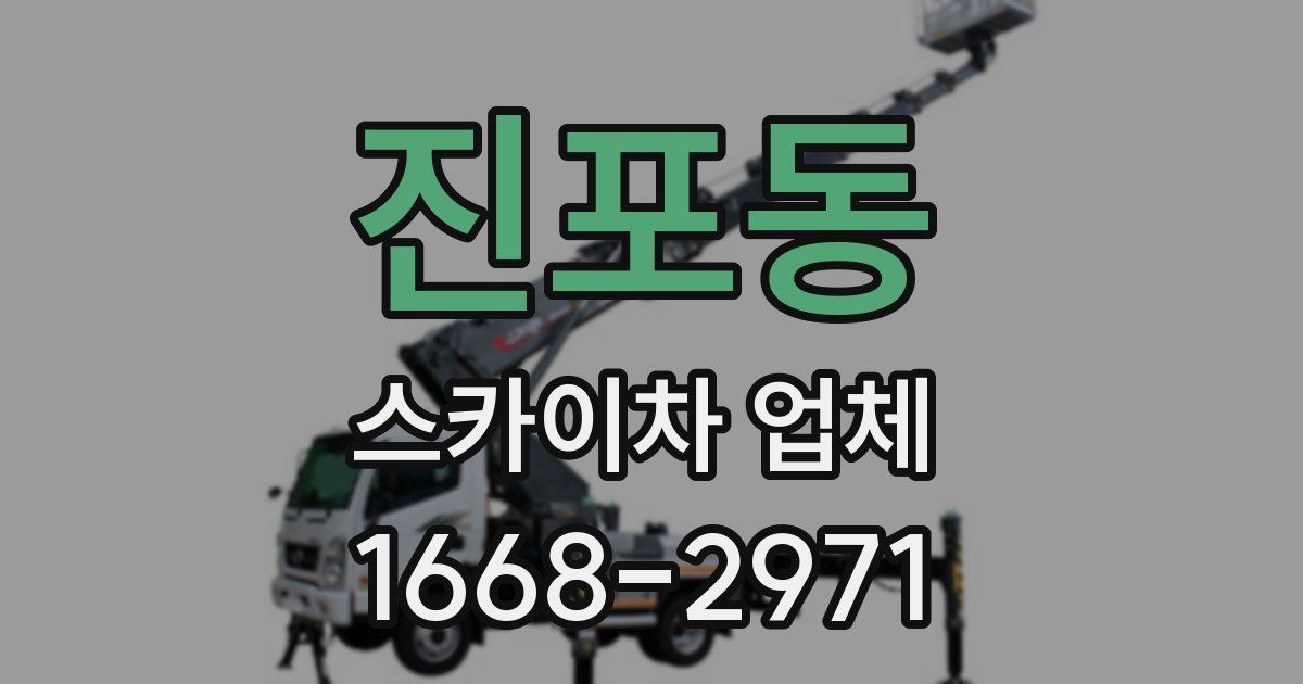 진포동 스카이차 업체